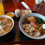 ツルミ食堂 - カツ丼セット 1280円＋税