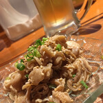 麺屋 いち - 酢もつ　自家製柚子胡椒がとてもいい