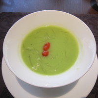 桂林 - フカひれ入りグリーンピースポタージュ