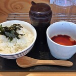 広島つけ麺かず - かず特製卵かけご飯