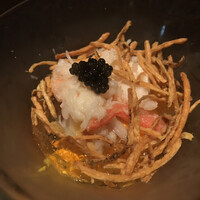 TEPPANYAKI 10 SHIBUYA - 人参ムース、カニ身
