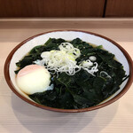 そばの神田 東一屋 - アサソバビンボー！　
      朝そば＋わかめ！　