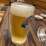 やまにし - 生ビール（中）　590円