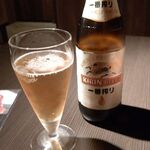 一休亭 - ●中瓶ビール 550円 (税別)