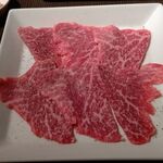 一休亭 - ●近江牛 焼肉 赤身 1,280円 (税別)