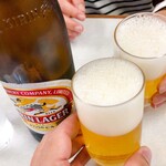 ゆたか食堂 - 大瓶600円