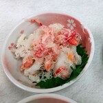 ゆたか食堂 - ずわいほぐし身　ゆのす添え300円