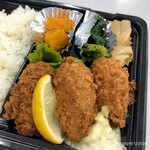 わらく - カキフライ弁当 500円