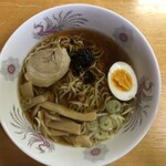 らあめん花月嵐 - 自宅にて【袋麺】琴平荘（醤油味）を調理。具材は別売り【２０２０年１０月撮影】