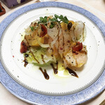 がばちょ - 平目と柿のカルパッチョ（700円）