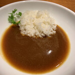 ラ・ファソン 古賀 - ソースキュリー　ハーフ 事前にお願いしていました。美味しい。 クリアな美味しさです。