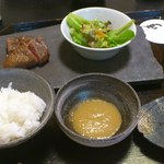 京洛肉料理 いっしん - メイン・食べかけ(笑)