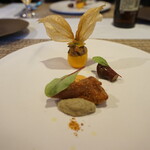 E.Bu.Ri.Ko - アミューズ：マスタケのフリチュール