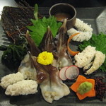 Kanaeya - とり貝と鱧の湯引き。