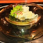 八王子うかい亭 - ハナビラタケ　カスべのサラダ仕立て