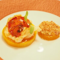 プレスキル - オマール海老のロティとバターナッツ　ベアルネーズソース