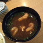Kushiage Masakichi - 味噌汁　揚げと大根とネギ