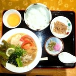 Kohan tei - 鏡野ラーメン定食（2012.7）