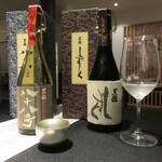 日本料理 TOBIUME - ⑤黒龍・しずく⑥黒龍・八十八号