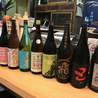 随時入荷◎日本酒を常時10～15種類ご用意しております。