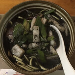 唐変木 - イカのスミ汁そば