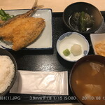 Shunshukou Kotsubu - ランチ アジフライ定食 1,000円
