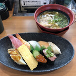 Muten Kura Sushi - 麺と人気にぎりランチ770円！
