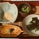 京都 つる家 - 鰻重の薬味