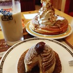 コメダ珈琲店 - シロノワール運ばれてきた