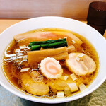 中華そば 深緑 - 羅臼昆布と鮭節の中華そば
      もろみポーク２枚　ロース＆バラ　@1,300