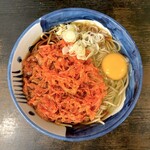 つるや - 紅生姜天そば（420円）＋生たまご（60円）