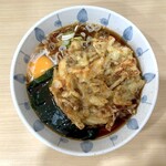 狭山そば - 舞茸天そば＋生玉子