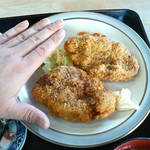 あほだら亭 - 手の平と比べてこの大きさ