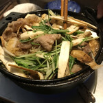 谷中の雀 - 12.すき焼き調理中