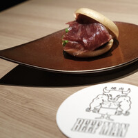 焼肉 BEEFMAN - 神戸BEEFの生ハムと季節野菜の最中