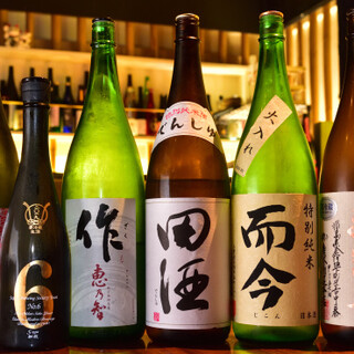 日本酒通の方も唸る、多種多彩な品揃え。入手困難な銘柄も◎