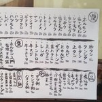 亀戸ホルモン - 2012.7月現在メニュー