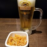 濱焼北海道魚萬 - ビールとお通し