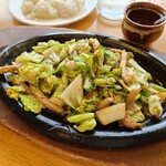 レストラン コロナのテラス - テラスの鉄板焼き肉です。