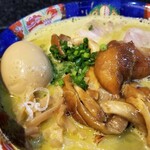 塩そば専門店 桑ばら - 化け物なめこと濃縮ムール貝の塩そば