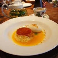 キノシタ - ランチ：デザート（パッションフルーツのクレームキャラメルココナッツのアイスクリーム）