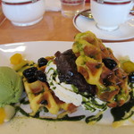 東京風月堂 - ベルギーワッフル 小倉抹茶