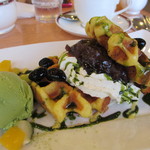 東京風月堂 - ベルギーワッフル 小倉抹茶２