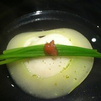 日本料理 晴山 - 枝豆と平貝のしんじょう 