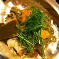 日本料理 晴山 - アワビうどん