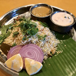Spice&Dining KALA - 山羊のビリヤニ
      ミルチ・カ・サランとライタ