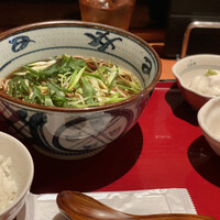 神楽坂 鴨匠 - 鴨南蛮定食　1,408円