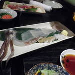 開陽亭 すすきの店 - 烏賊　いけすから出してさばいたらしく　まだ動いていました