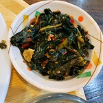 モンゴ モロ - 暑い時期だけ。パパイヤの葉の料理（¥300）