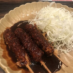 名古屋名物 みそかつ 矢場とん - ロース串揚げ